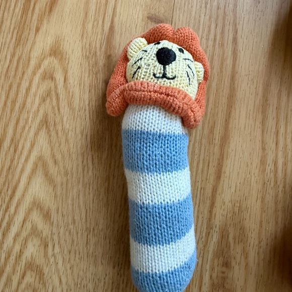 ✨ lot of 6 cheengoo knit animal rattle baby elephant, fox, bear, turtle, octopus - Picture 10 of 11